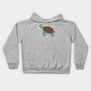 red eared slider Kids Hoodie